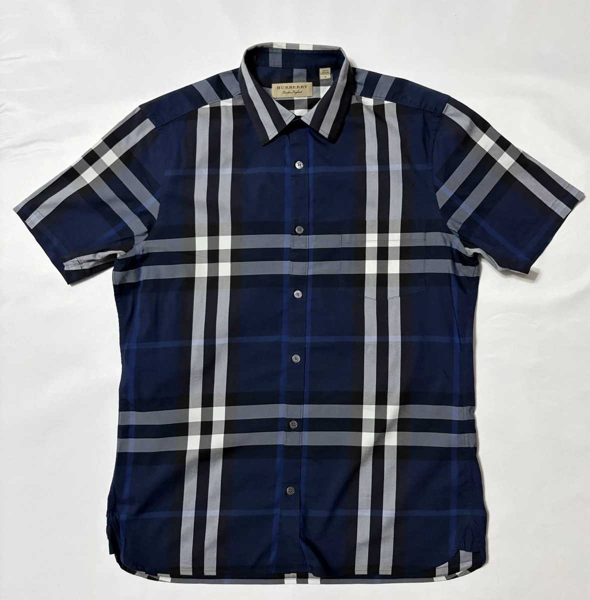 Burberry Short Sleeve Regular Fit Casual Button-Down Shirts for