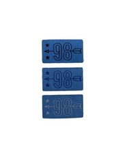 Toppa Patch Termoadesiva Tessuto Jeans Rettangolo Scritta Freccia Stella 80x45 M