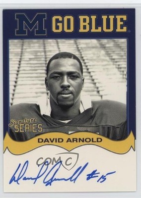 2004 TK Legacy Michigan Wolverines Go Blue David Arnold #MGB80 Auto 01w7