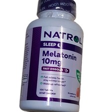 Natrol Melatonin 10mg Sleep Aid Fast Dissolve Tablets - Strawberry - 100ct