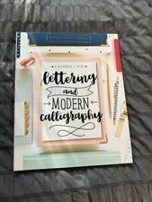 Lettering and Modern Calligraphy Lettering Practice Sheets Book to Learn Hand