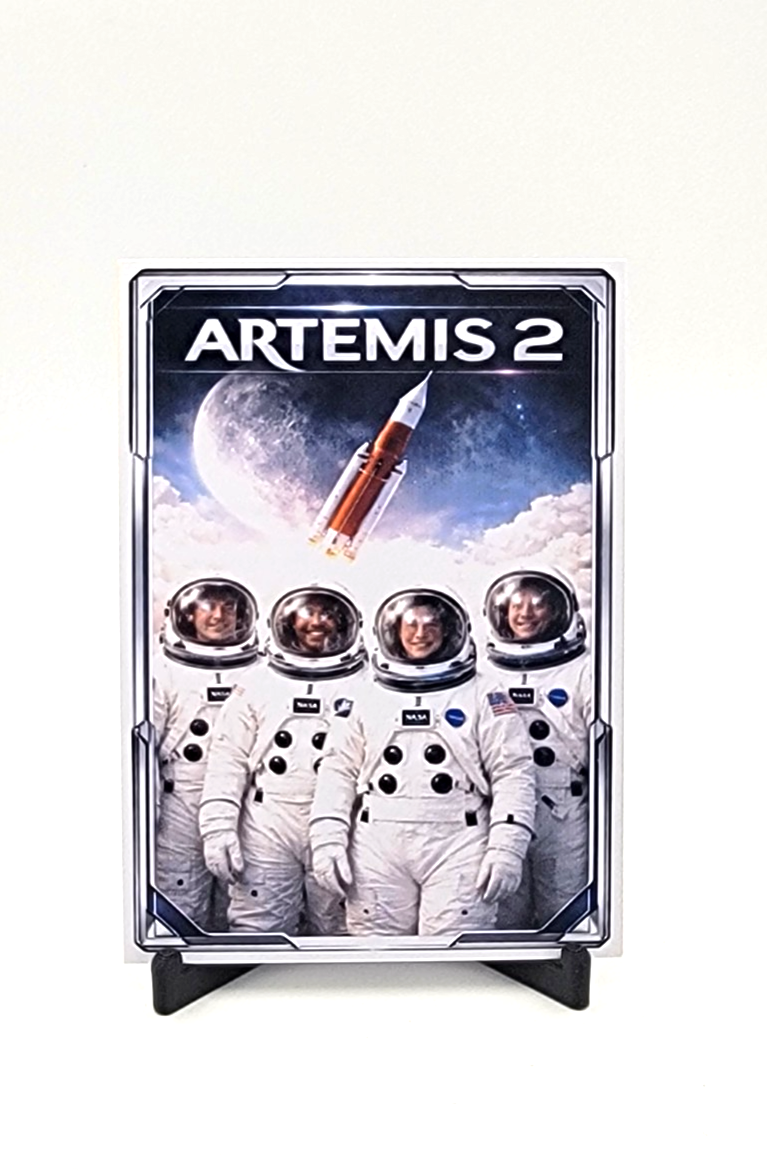 Artemis II NASA Moon Mission ACEO Custom Art Card First Crewed