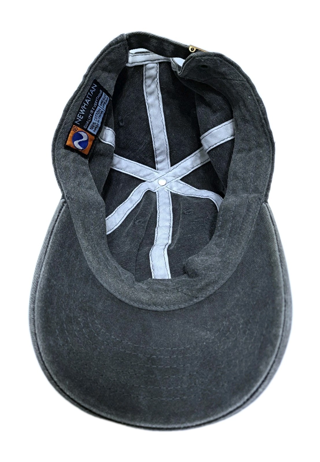Gray Basic Hat Cap Strapback Grey Distressed Newh… - image 7