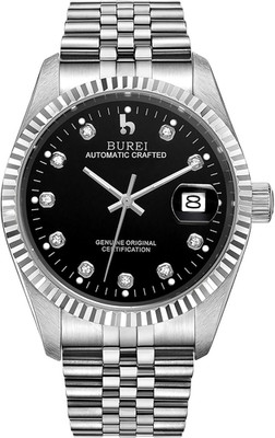 Luxury Waterproof Men's Automatic Mechanical Watch in Stainless Steel