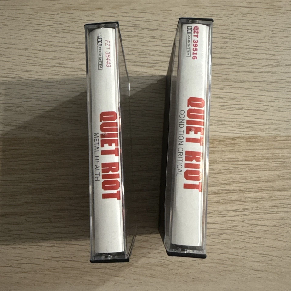 Quiet Riot 2 Cassette Tape Lot - Metal Health & Condition Critical 80's Rock - Image 2 of 4