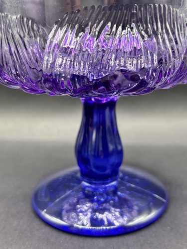 Blue Purple Glass Made In France - Picture 2 of 9