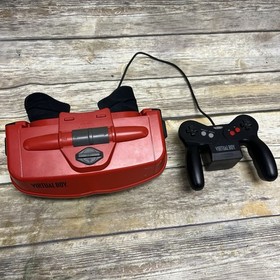 Nintendo Virtual Boy Console With Controller + Mario Tennis - Tested And Working