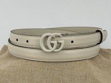 Nuova cintura Luxury originale Gucci donna pelle Marmont -409417- taglia 110 cm