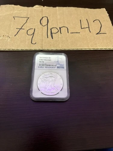 Ms70 American Silver Eagle 2017 Early Release NGC Slabbed Just Above Spot