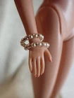 Vintage Barbie Doll Pearl Snake Bracelet
