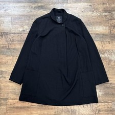 Y's Yohji Yamamoto Pullover Jacket Coat Black Wool Free Size Excellent Condition