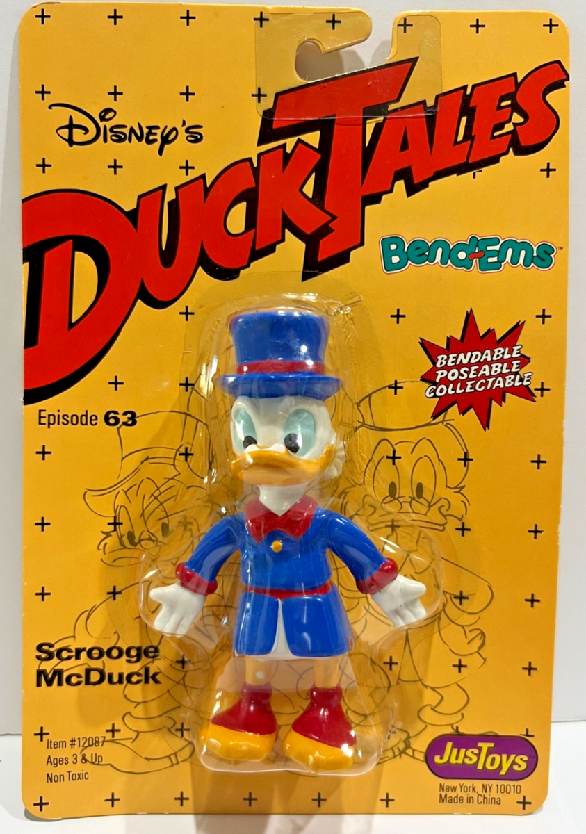 Vintage Disney Ducktales Bend-ems Scrooge McDuck JusToys 90s for