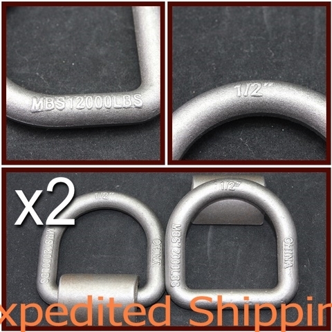 Trailer Rope Straps 12-Pack E Track Rope Tie Downs With D Rings | Heavy Duty Cargo Straps For Trailers & Trucks | 2x6 Inch Yellow E Track Tie Down - Foto 6