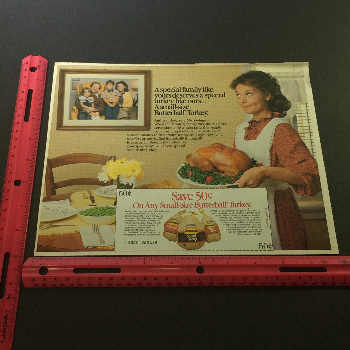 VTG 1981 Butterball Li'L Small-Sized Stuffed Turkey Print Ad Coupon | eBay vtg-1981-butterball-li-l-small-sized-stuffed-turkey-print-ad-coupon-ebay