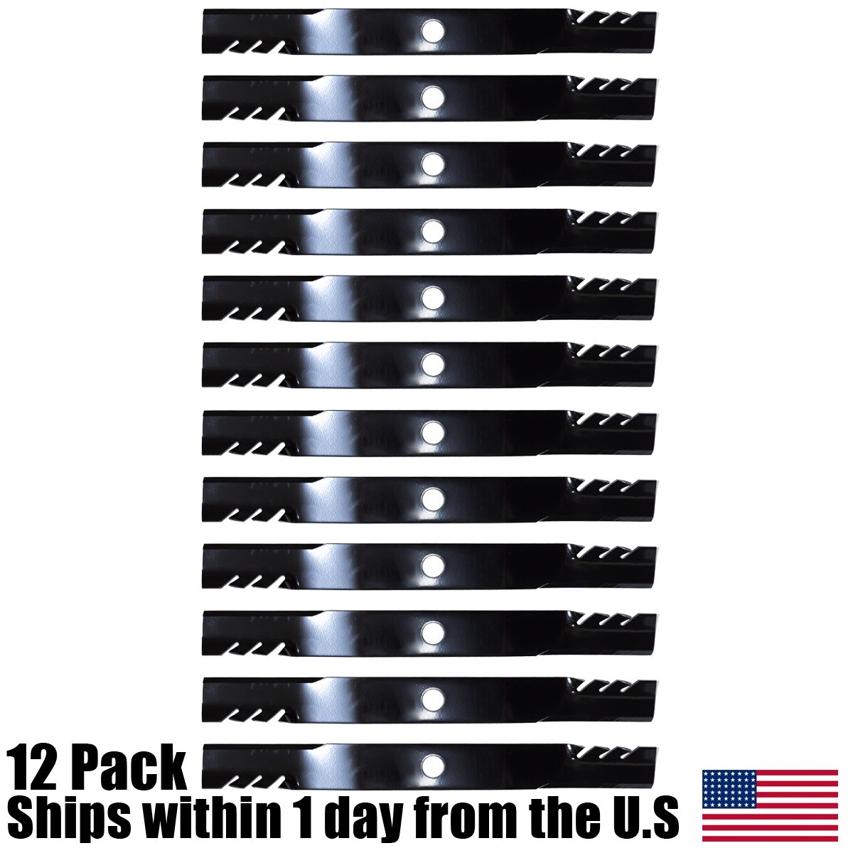 RAParts (6) Cuchillas Para Cortacésped Kubota K5677-34340 ZD28 ZD326 ZD331 72 Pulgadas De Altura De Plataforma - Foto 6