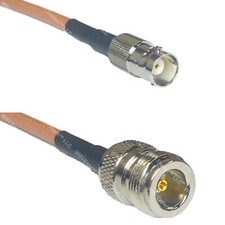 RG400 BNC FEMALE to N FEMALE RF Cable FAST-SHIP LOT