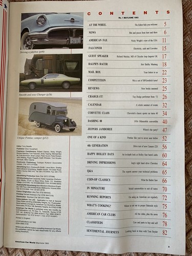 First edition American Car World Magazine WOW First Issue No 1 May/June 1993 - Foto 2 di 4