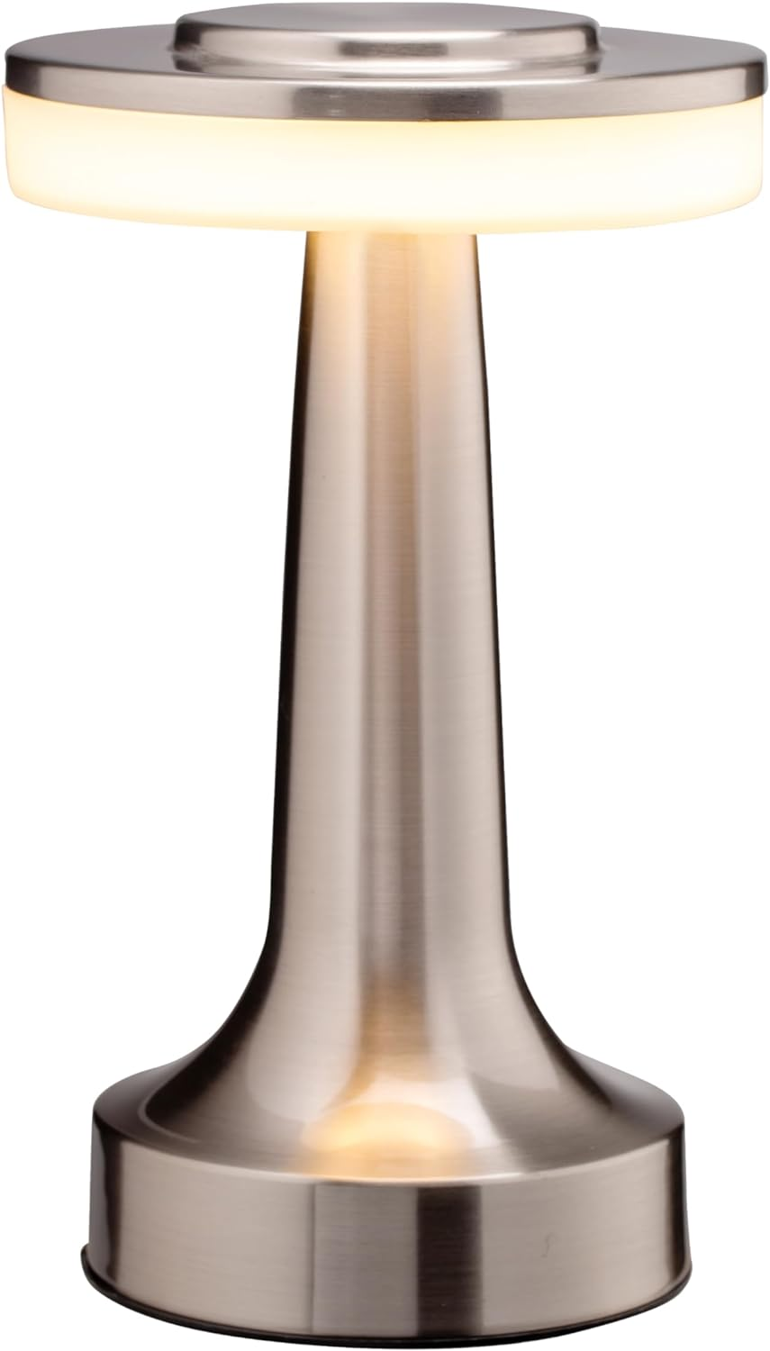 O’Bright Portable LED Table Lamp with Touch Sensor, 3-Levels Brightness, Recharg