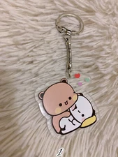 Keychain, Lovely, Dudu Bubu, Couple, Love, Gift, Present, Cute, One Side picture