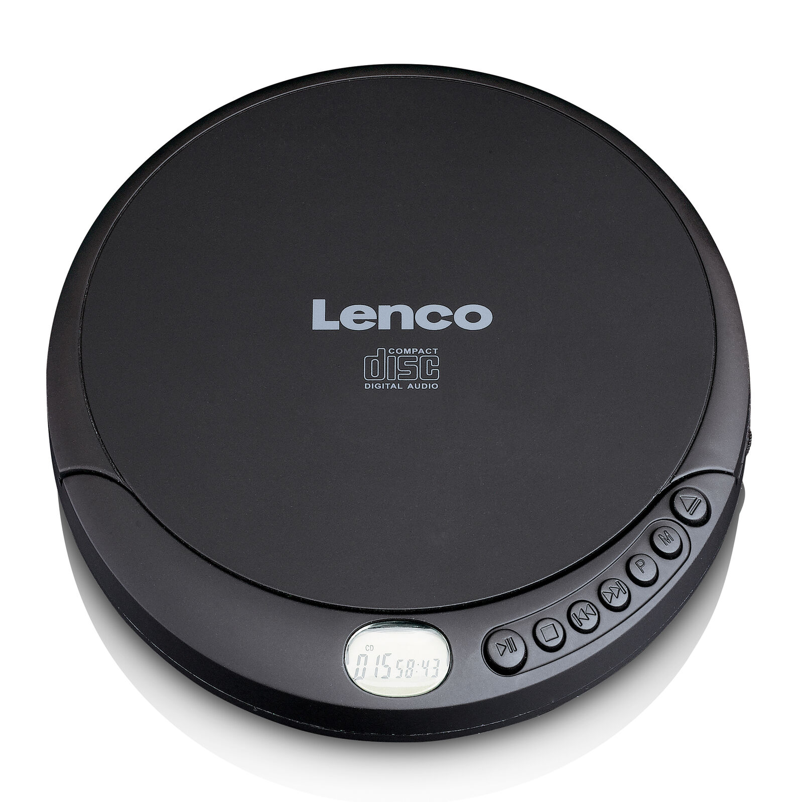 Thumbnail - Lenco Cd-010 - Tragbarer Cd-player Mit Akku-aufladefunktion - Schwarz