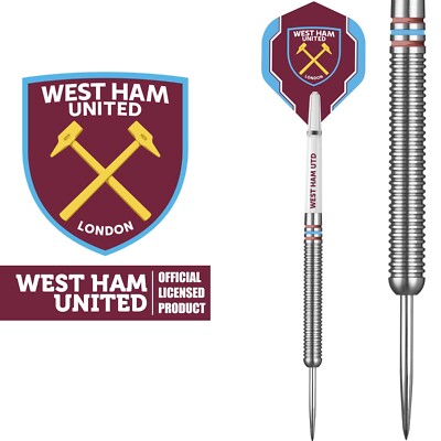 West Ham 24g Tungsten Darts Steel Tip - Offiziell lizenzierter Football Club FC