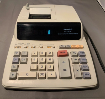 Sharp EL-1197PIII Printing Calculator Excellent Condition