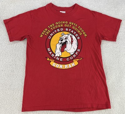 Vtg USMC United States Marine Corps Bulldog T-Shirt 90s Ooh-Rah 