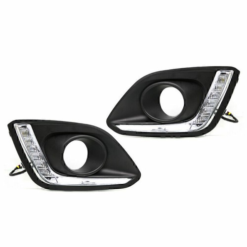 2 Pcs ABS Car LED Daytime Running Lights DRL For Suzuki Swift 2014 2015 2016 - Picture 5 of 10