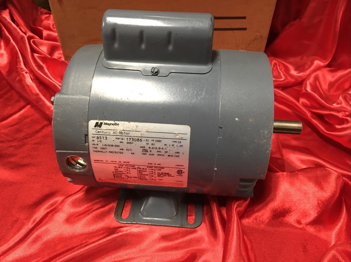 MOTOR CITY MICHIGAN ット 02221CJ024最安値 Magnetek Century AC Motor 8-150537-02 1/4 Hp 1 Ph | eBay