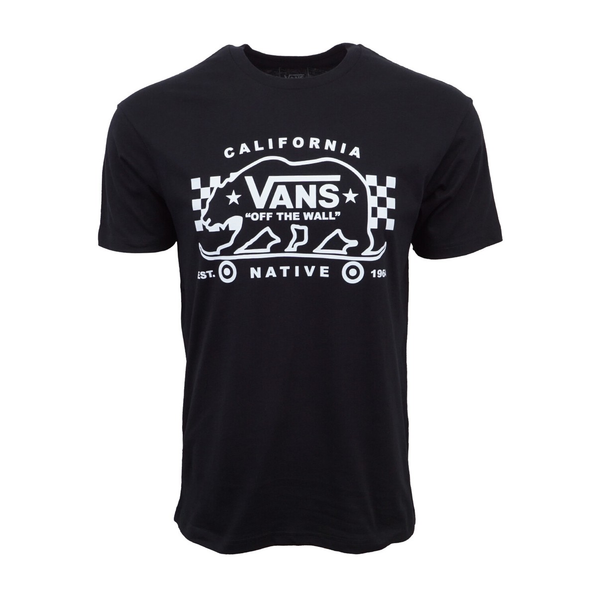 VANS MENS CALIFORNIA NATIVE OFF THE WALL T SHIRT NEW BLACK | eBay