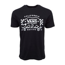 VANS MENS CALIFORNIA NATIVE OFF THE WALL T SHIRT NEW BLACK