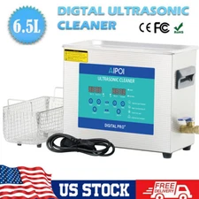 Ultrasonic Cleaner 6.5L Digital Cleaning Equipment Industry Heated w/ Timer US