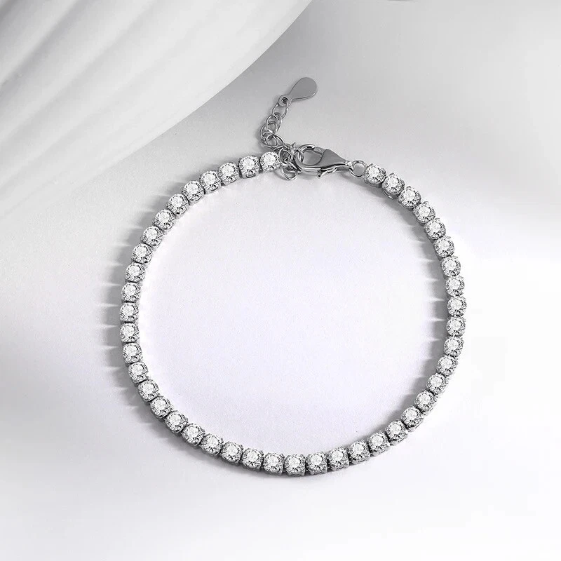 4.4ct Tennis Bracelet 15-20cm Lab-Created VVS1/D/Excellent Diamond Test Pass - Image 2 of 4