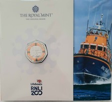 2024 Lifeboat RNLI 200th Anniversary BU 50p Royal Mint Packaged Coin Bunc