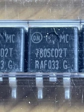 A lot of ten (10) ON Semiconductor 7805CD2TG +5 V regulator