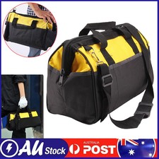 16 inch Tools Bag Hard Bottom Heavy Duty Toolbags with Pockets for Tool Storage