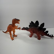 2005/2007 Dinosaurs lot Stegosaurus  Velociraptor Detailed 11"