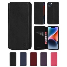 32nd Classic 2.0 Real Leather Book Wallet Case Cover For Apple iPhone 14 (6.1