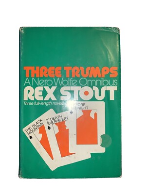 Three Trumps A Nero Wolfe Omnibus by Rex Stout 1973 HCDJ Book Club
