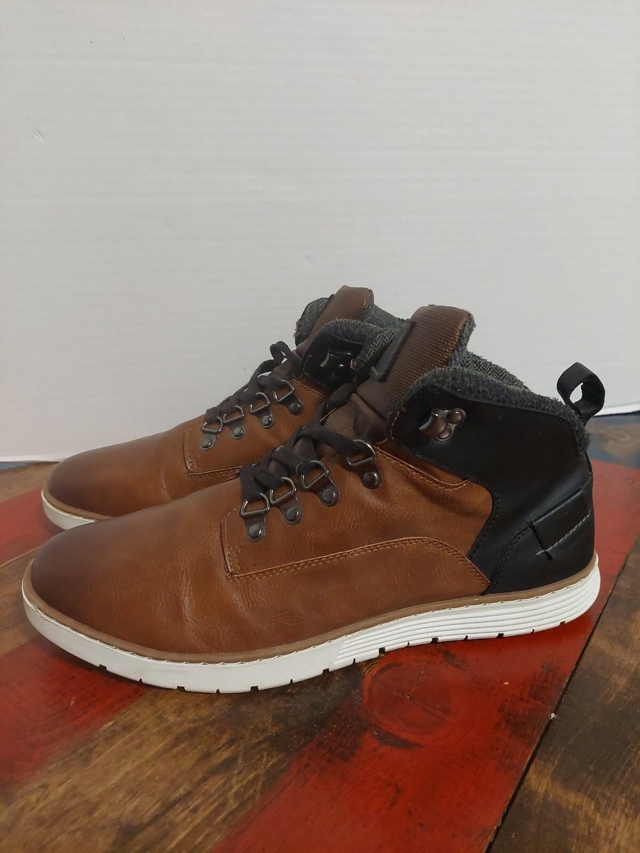 London Underground ENDZONE Mens Shoes Brown Faux Leather  display picture 3