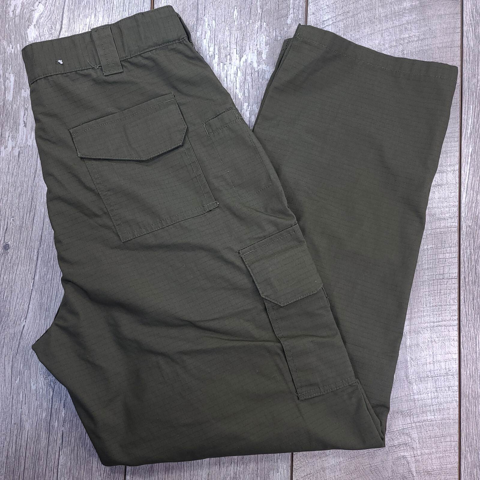Mil-Spex Tactical Mens Tak Cargo Pants Size 36x31 Green Ripstop Performance