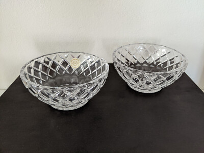 Lenox Czech Republic Full Lead Crystal 5'' Bowl - Set of 2