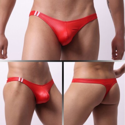 Herren U-Konvex Beutel Mini Hose Sexy Niedrig Tanga String Bikini Unterwäsche