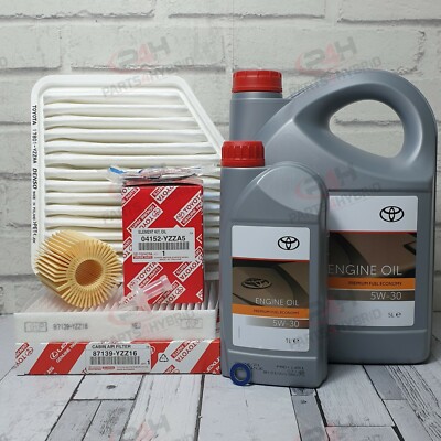 GENUINE TOYOTA RAV4 SERVICE KIT ALA41 2.0L DIESEL 2012-19 WITH 5W30 PREMIUM OIL