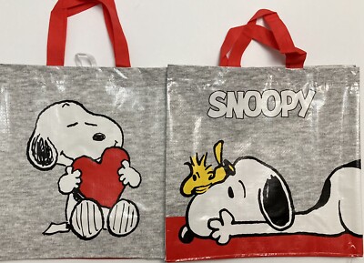 Tesco Snoopy Woodstock Valentines Tote Bag Dog Love Heart Charles Schultz  New