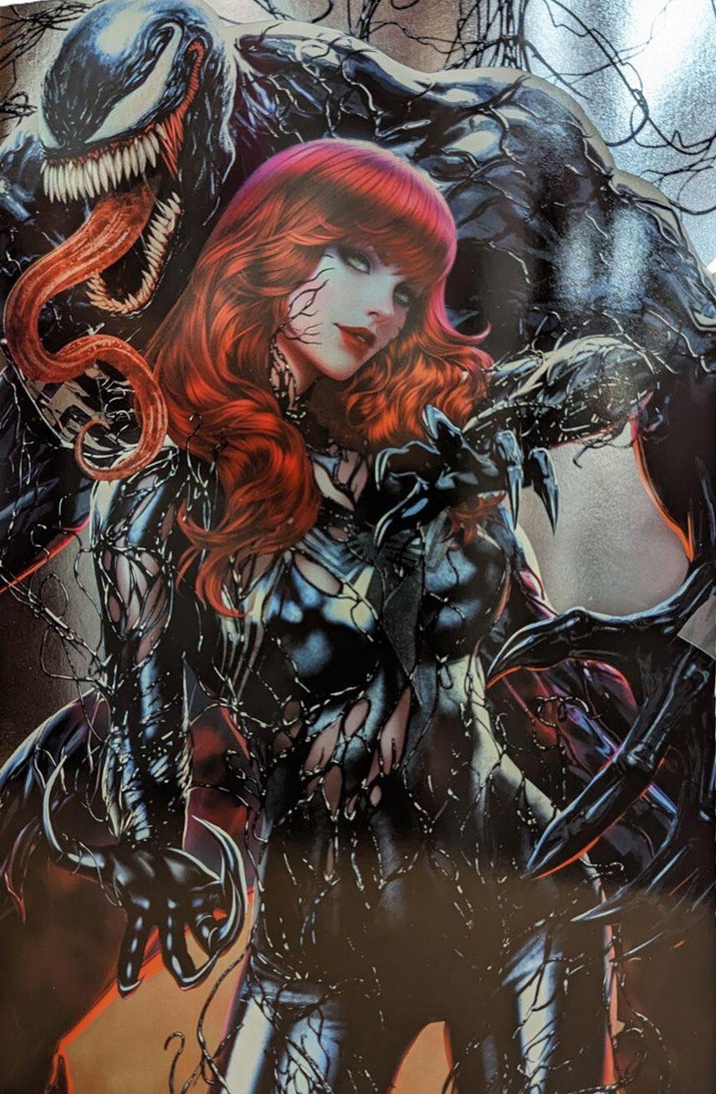 AMAZING SPIDERMAN 28 ARIEL DIAZ FOIL VIRGIN VARIANT NM VENOM MARY