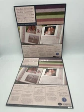 TWO PACKS Creative Memories 10X12 Embossed Photo Mounting Paper GARDEN ILLUSIONS