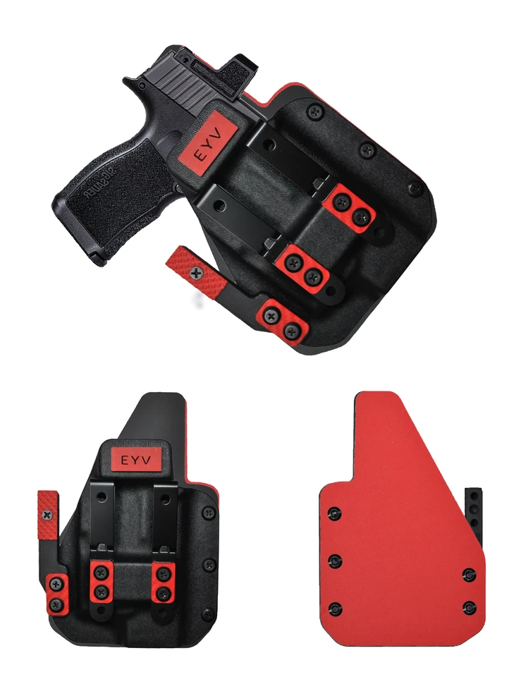 EYV IWB Hybrid Leather Kydex Concealment Holster - Sig P365/P365X TLR6 Light - Image 4 of 4