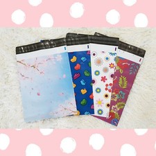 Polymailer mixed variety pack poly mailers 10x13 4 designs, 40 count