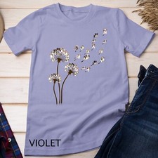 Shih Tzu Dog Dandelion Flower Funny Animal Lovers Men Women Unisex T-shirt